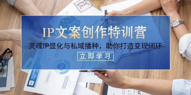IP文案创作特训营，灵魂IP显化与私域播种，助你打造变现闭环（14节课）网赚项目-副业赚钱-互联网创业-独家轻创IP星泽云创