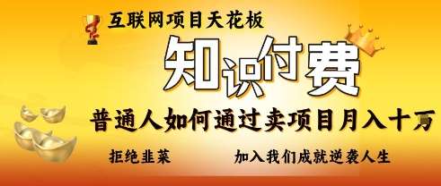 互联网项目天花板，知付付费项目，普通人如何通过卖项目月入十个，拒绝韭菜【揭秘】网赚项目-副业赚钱-互联网创业-独家轻创IP星泽云创
