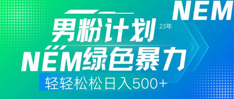 （14174期）25年新男粉计划绿色暴力项目轻轻松松日收500+网赚项目-副业赚钱-互联网创业-独家轻创IP星泽云创
