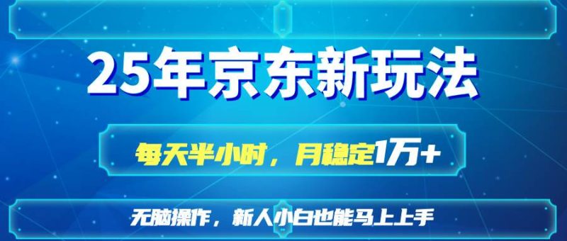 (14309期)25京东新玩法,每天半小时,月稳定1W+网赚项目-副业赚钱-互联网创业-独家轻创IP星泽云创