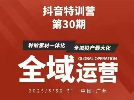 抖音特训营第30期线下培训资料，没有录音视频，正版整理的脑图资料及学员总结核心点网赚项目-副业赚钱-互联网创业-独家轻创IP星泽云创
