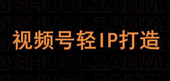 视频号线上课程，视频号轻IP打造网赚项目-副业赚钱-互联网创业-独家轻创IP星泽云创