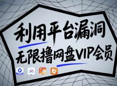 利用平台漏洞，无限撸网盘VIP会员，用户亲测有效!【漏洞原理+操作演示】网赚项目-副业赚钱-互联网创业-独家轻创IP星泽云创