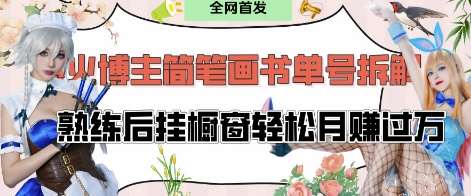 抖音博主“不略”爆火简笔画书单号项目拆解， 每天30分钟，熟练后挂橱窗轻松月入过W网赚项目-副业赚钱-互联网创业-独家轻创IP星泽云创