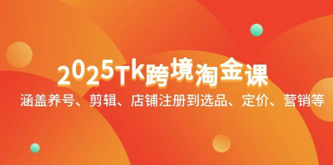 （14638期）2025Tk跨境淘金课：涵盖养号、剪辑、店铺注册到选品、定价、营销等网赚项目-副业赚钱-互联网创业-独家轻创IP星泽云创