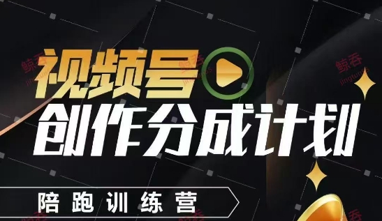 视频号创作分成计划陪跑训练营，手把手教会你如何制作视频，细水长流型项目网赚项目-副业赚钱-互联网创业-独家轻创IP星泽云创
