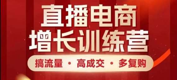 直播电商增长训练营，搞流量·高成交·多复购，快速上手有思路网赚项目-副业赚钱-互联网创业-独家轻创IP星泽云创