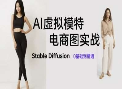 AI虚拟模特电商图实战，AI绘画Stable Diffusion 0基础到精通网赚项目-副业赚钱-互联网创业-独家轻创IP星泽云创