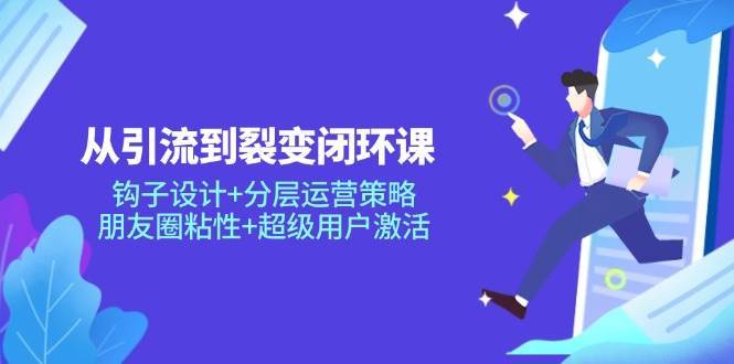 从引流到裂变闭环课：钩子设计+分层运营策略，朋友圈粘性+超级用户激活网赚项目-副业赚钱-互联网创业-独家轻创IP星泽云创