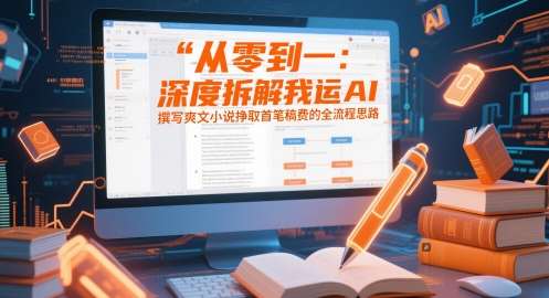 从零到一：深度拆解我运用AI撰写爽文小说挣取首笔稿费的全流程思路网赚项目-副业赚钱-互联网创业-独家轻创IP星泽云创