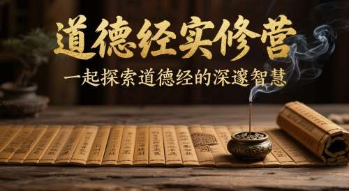 道德经实修营，一起探索道德经的深邃智慧网赚项目-副业赚钱-互联网创业-独家轻创IP星泽云创